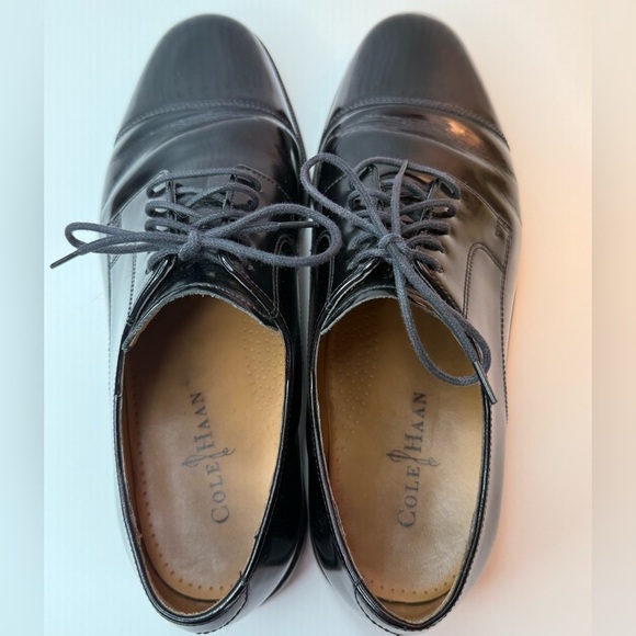 Cole Haan Polished Patent Leather Oxford Men\'s 10 M Black - C07606 Evening EUC main image 8